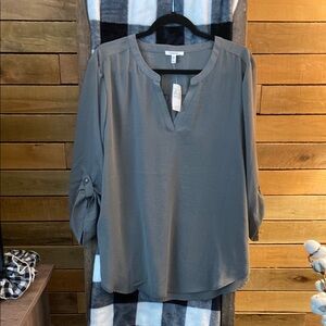 Maurices Green 3/4 Sleeve Relaxed Blouse